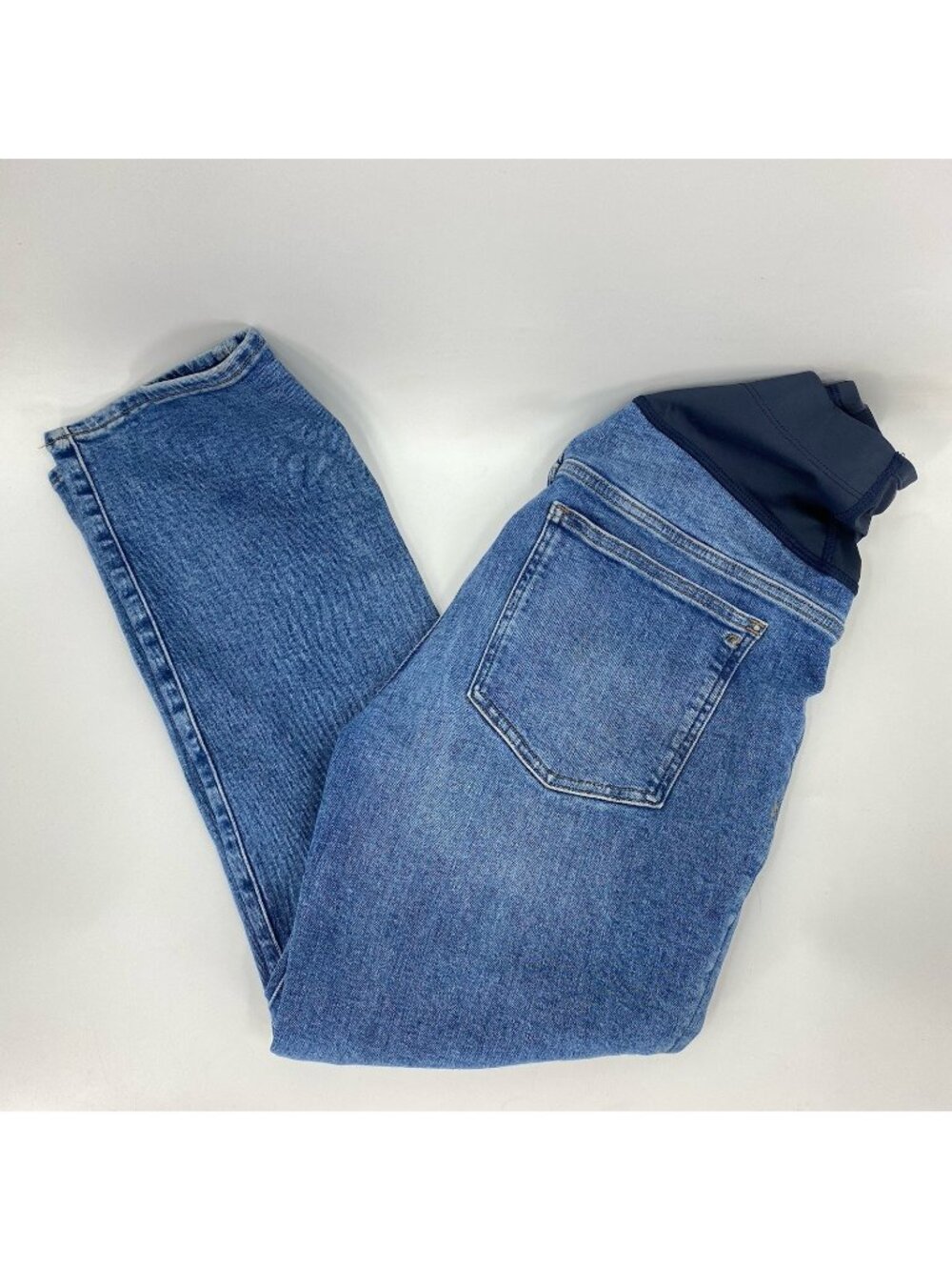 Madewell Maternity Kick Out Boot Cut Jeans Over Belly Medium Wash Womens 30